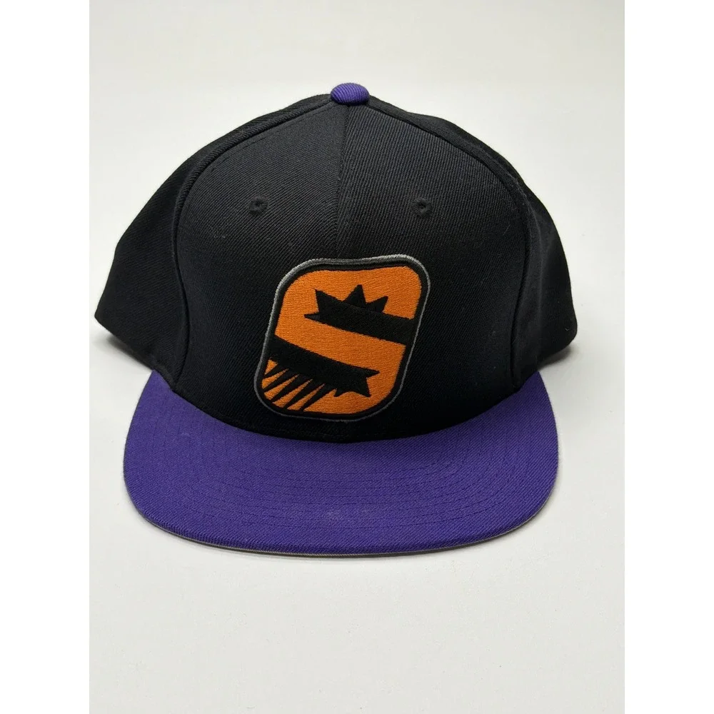 Mitchell & Ness Phoenix Suns Snapback Hat Mens Black‎ Purple Wool NBA